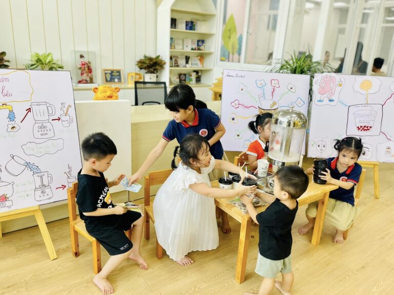 “Baby shark” của mầm non quốc tế Aozora Preschool khởi nghiệp cùng Sữa hạt dược liệu